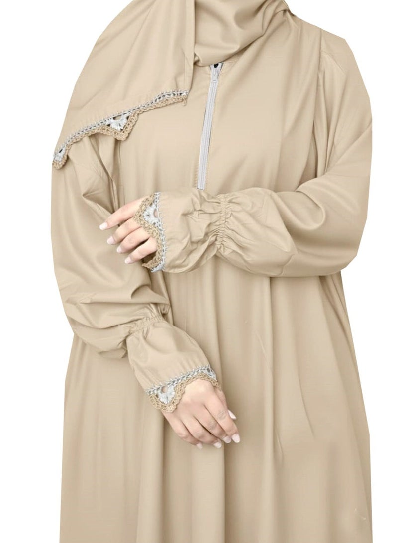 اس دي شرشف صلاة نسائي مطرز واسع و مريح خامة ممتازة - Image 1